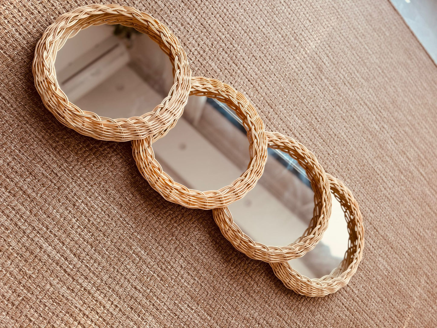 Remo Design Rattan Ayna (4 adet)