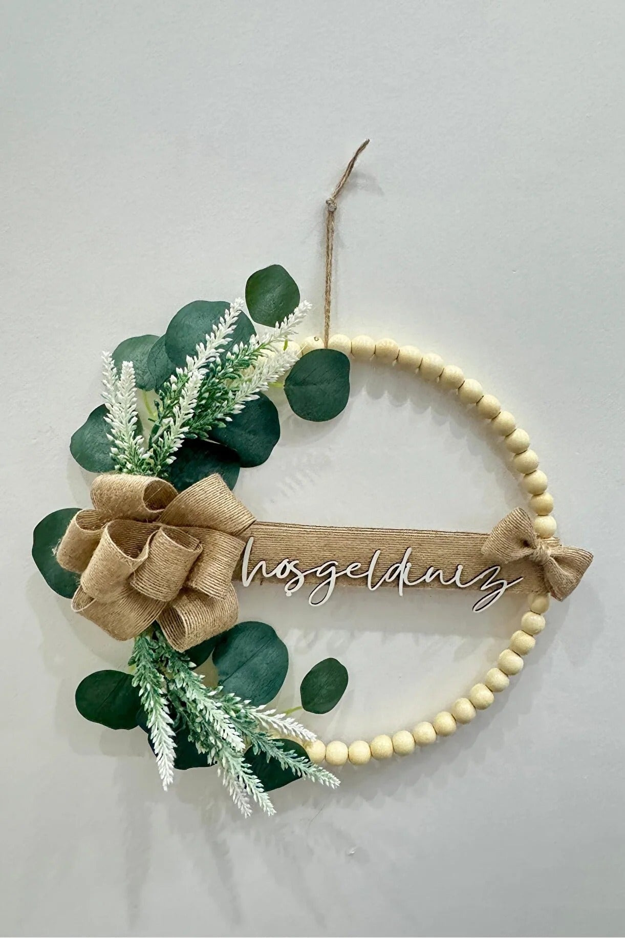 Remo Design Ahşap Boncuklu Bohem Kapı Süsü