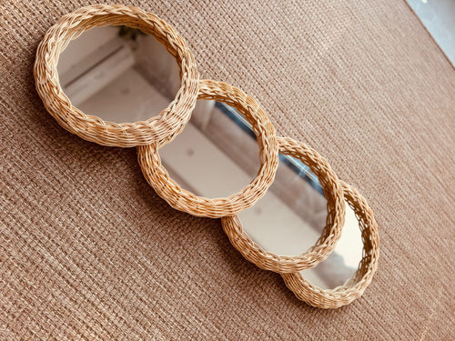 Remo Design Rattan Ayna (4 adet)