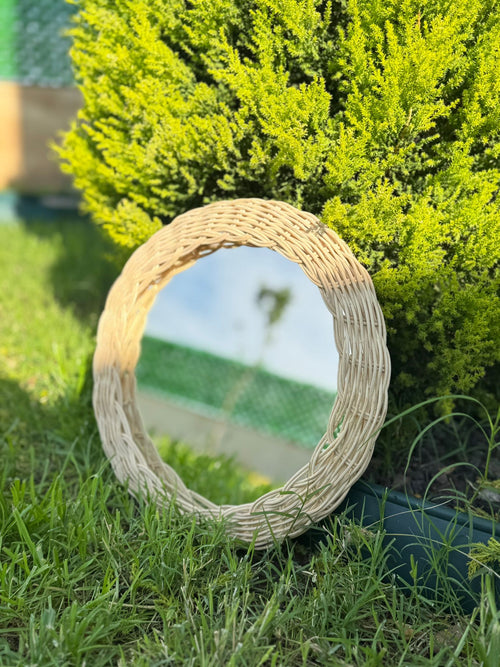 Remodesign Dekoratif Rattan Ayna (33 cm)