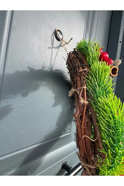 Remo Design Yılbaşı Kapı Süsü , Yılbaşı Çelengi 30 cm