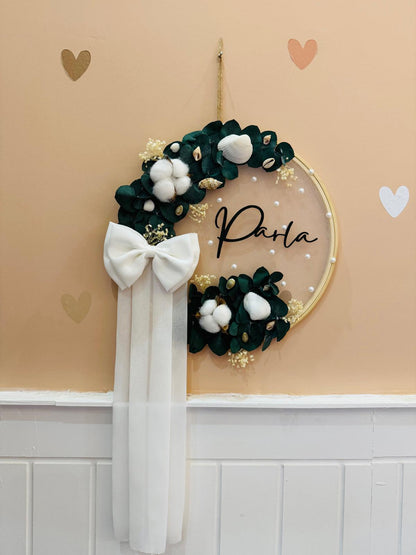 Remo Design Beyaz İnci Bebek Kapı Süsü ( 30 cm )