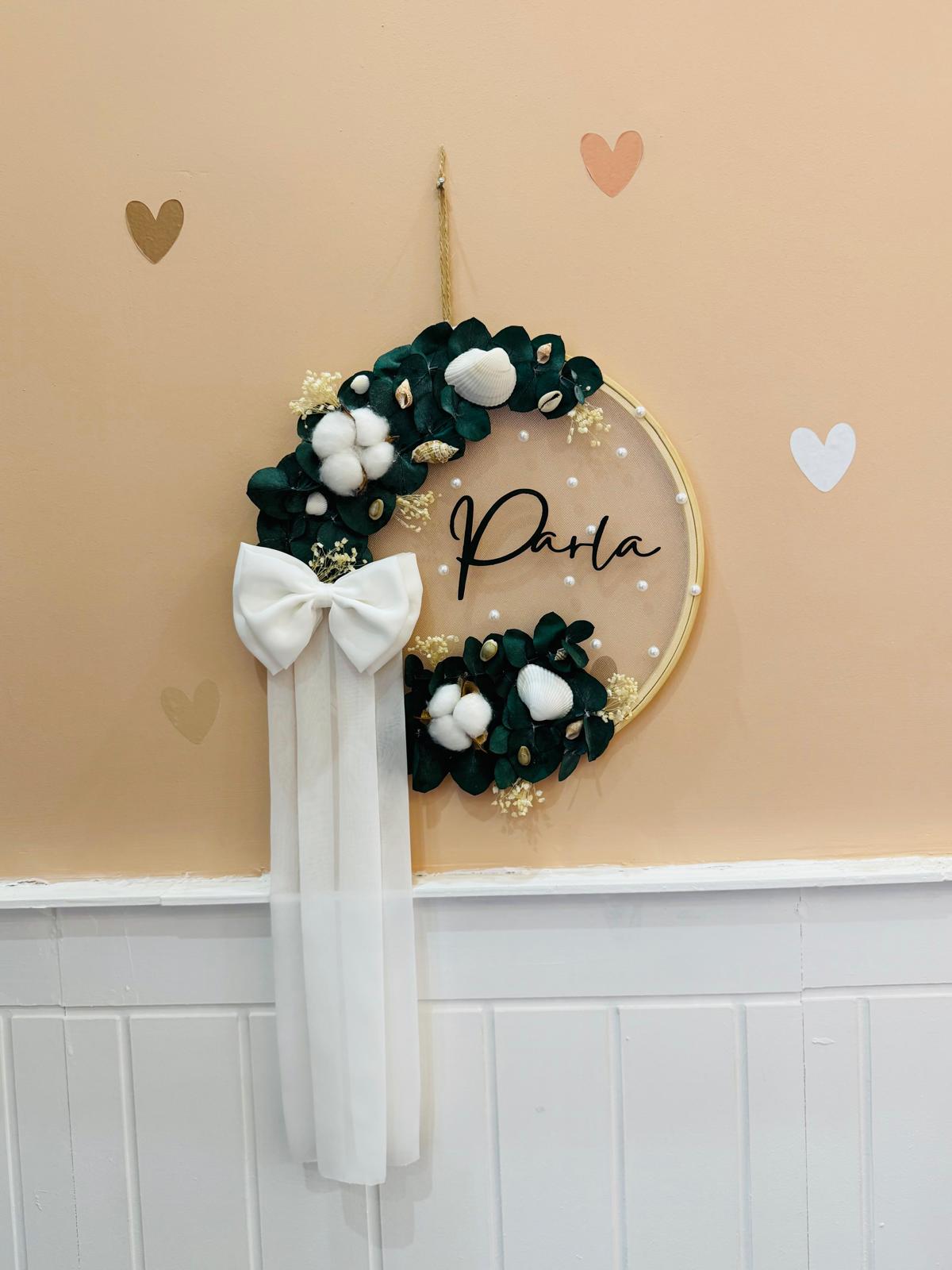 Remo Design Beyaz İnci Bebek Kapı Süsü ( 30 cm )