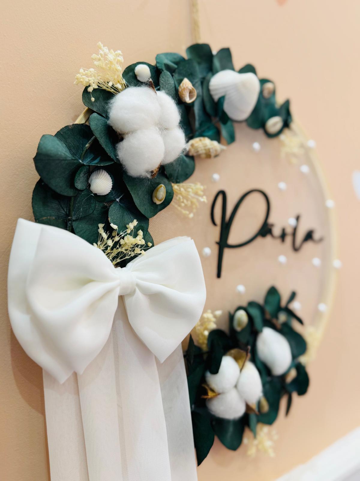 Remo Design Beyaz İnci Bebek Kapı Süsü ( 30 cm )